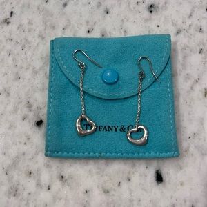 Tiffany & Co. Elsa Peretti open heart drop earrings